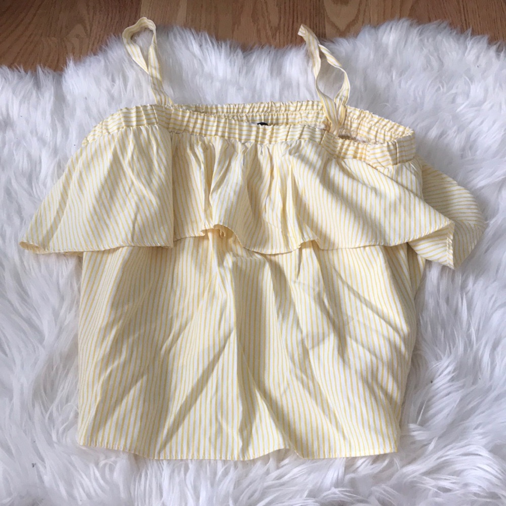 Yellow Striped Summer Tank